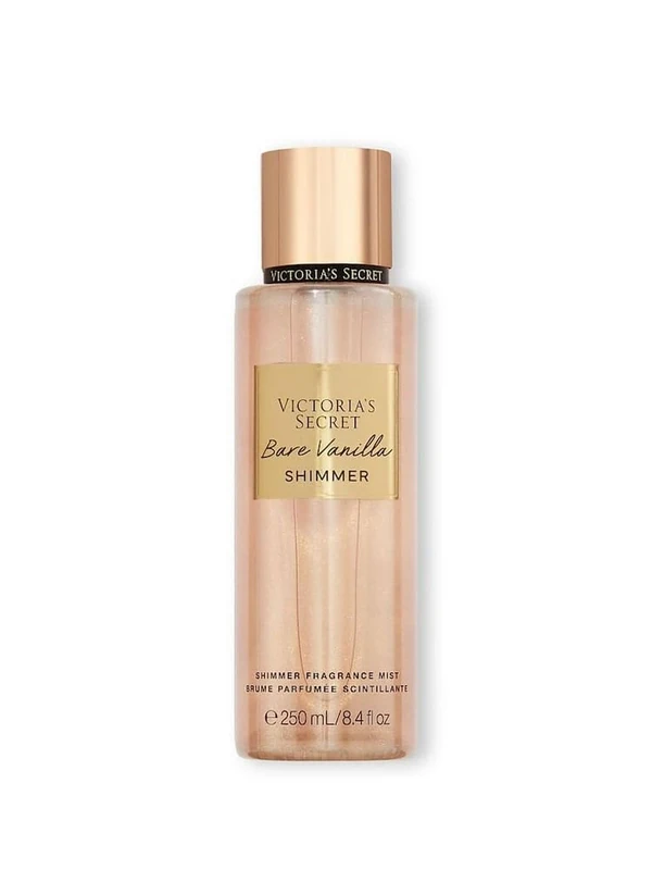 Victoria's Secret Bare Vanilla Shimmer Fragrance Mist, Whipped Vanilla and Soft Cashmere, 250 ml