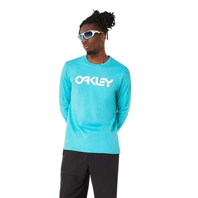 Oakley Men's Mark Ii Long Sleeve Tee 2.0, Swimming Pool Blue, Medium - Image 1
