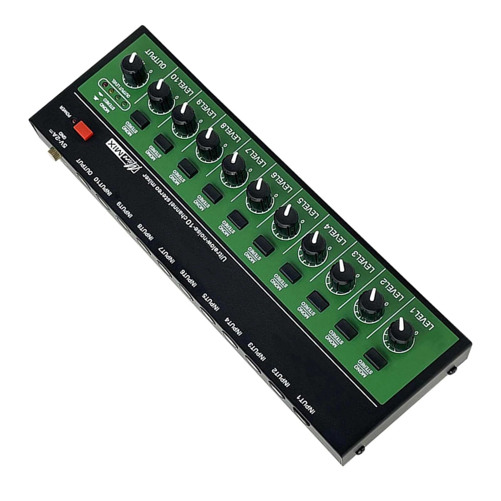 10Channel Stereo Mixer Sound Mixer Sound Mixing Desk With Improve Stereo Output For Live Event And Studio Use Stereo Mixer