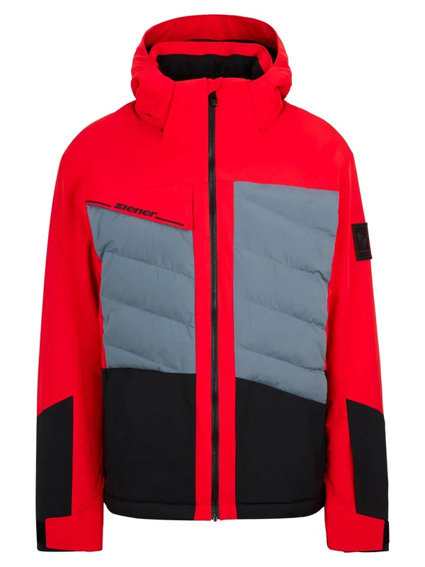 Ziener Mens Tidal-z Ski Snowboard Jacket - Red, Size 42