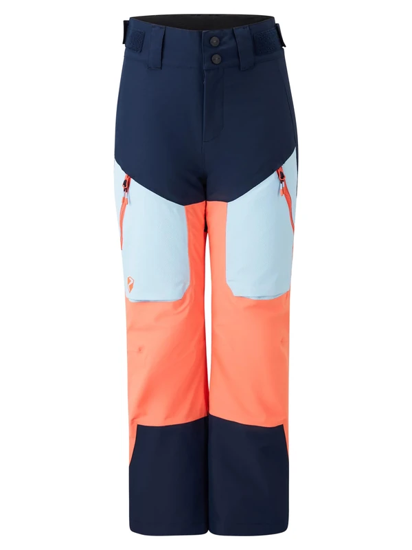 Ziener Children's Arnuro-Z Ski Trousers/Snow Trousers Waterproof Belt Loops PFAS Free Vibrant Peach Tex 176