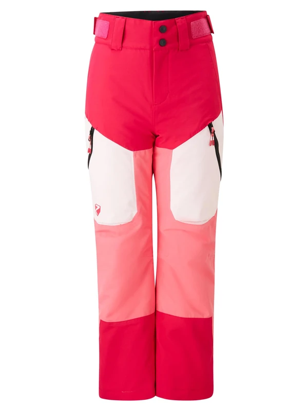 Ziener Children's Arnuro-Z Ski Trousers, Snow Trousers, Waterproof, Belt Loops, PFAS Free, Strawberry Sorbet, 176