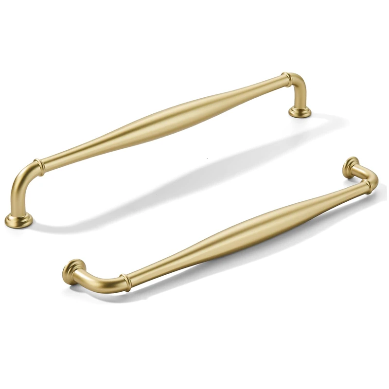 khtumeware 5 Pack 12inch(305mm) Hole Center Champagne Bronze Cabinet Pulls Solid Heavy-Duty Hardware for Bathroom Dressers Pull cabinets,wardrobes,Closet Doors,Furniture pulls