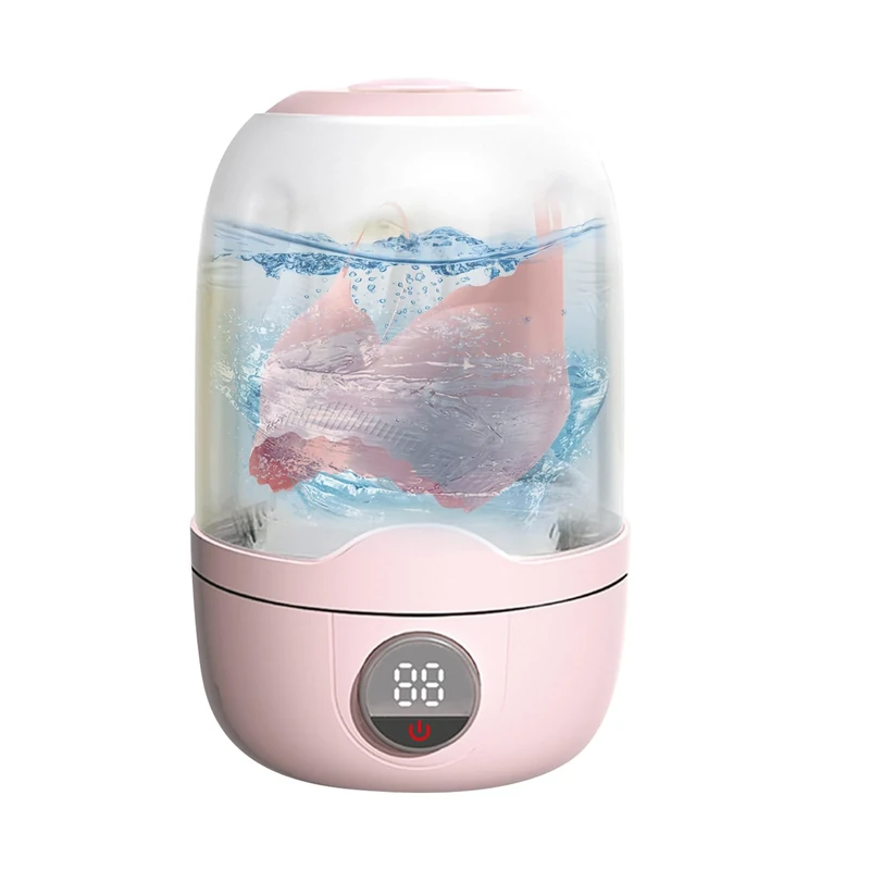 Vjeybv Travel Washing Machine - Mini Underwear Washing Machine,Rechargeable Laundry Cup Automatic Cleaning Tool for Travel Tiny Spaces RV Apartments Dorms