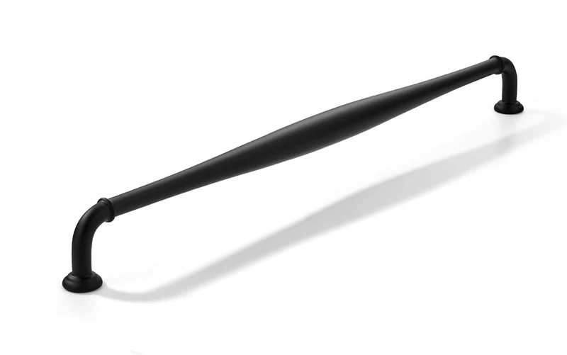 khtumeware 3 Pack 12inch(305mm) Hole Center Appliance Pulls Matte Black Cabinet Pulls Solid Heavy-Duty Hardware for Bathroom Dressers Pull cabinets,wardrobes,Closet Doors,Furniture pulls