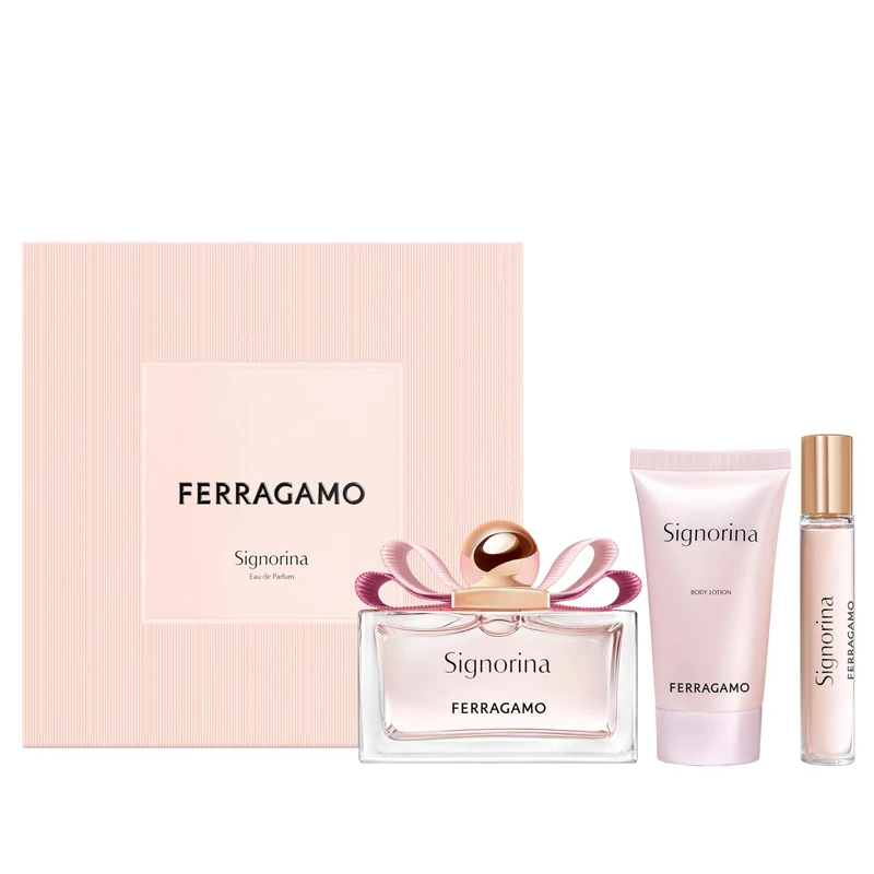 Salvatore Ferragamo Signorina Women EdP 100ml, 50ml Body Lotion & 15ml Spray
