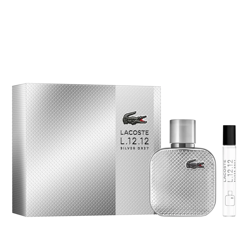 Lacoste L1212 Silver Grey EdP 50ml & 7.5ml Travel Spray