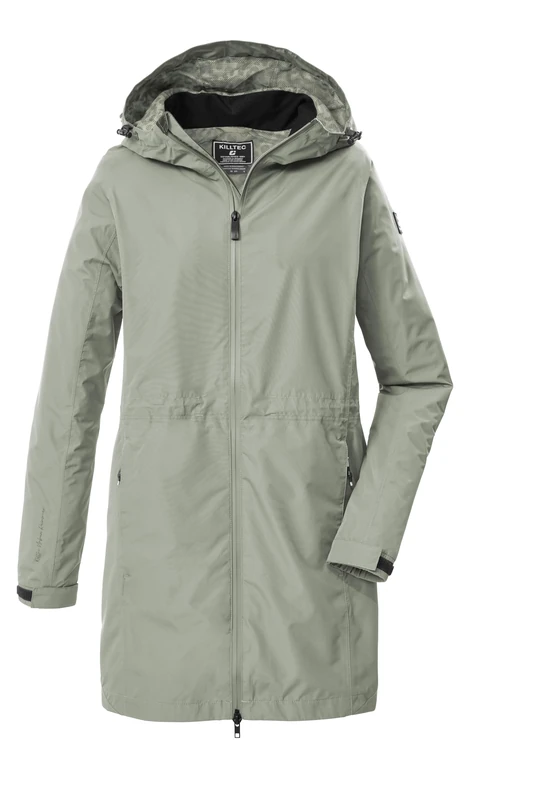 Killtec KOS 35 WMN PRK 43936-000 Women's Functional Parka/Parka Waterproof with Hood Light Sage 50