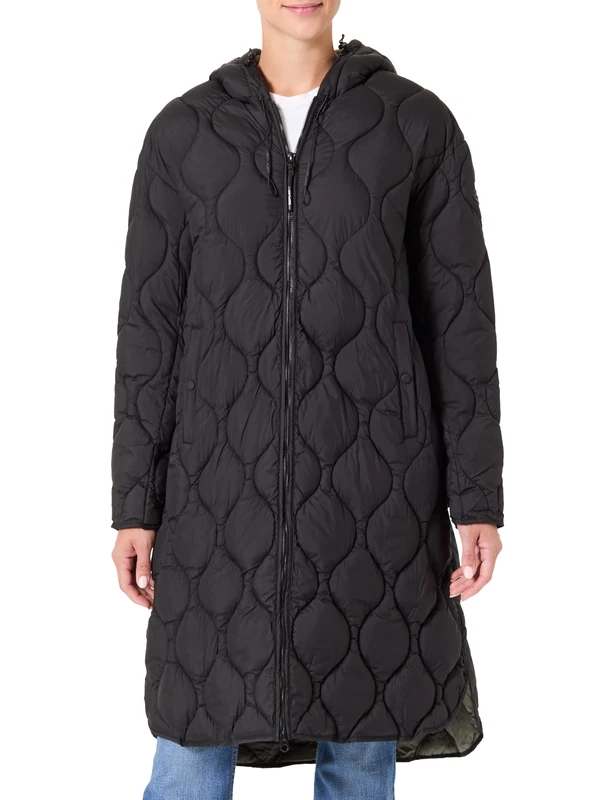 Replay Women's W7801b Down Coat, 098 Black, L