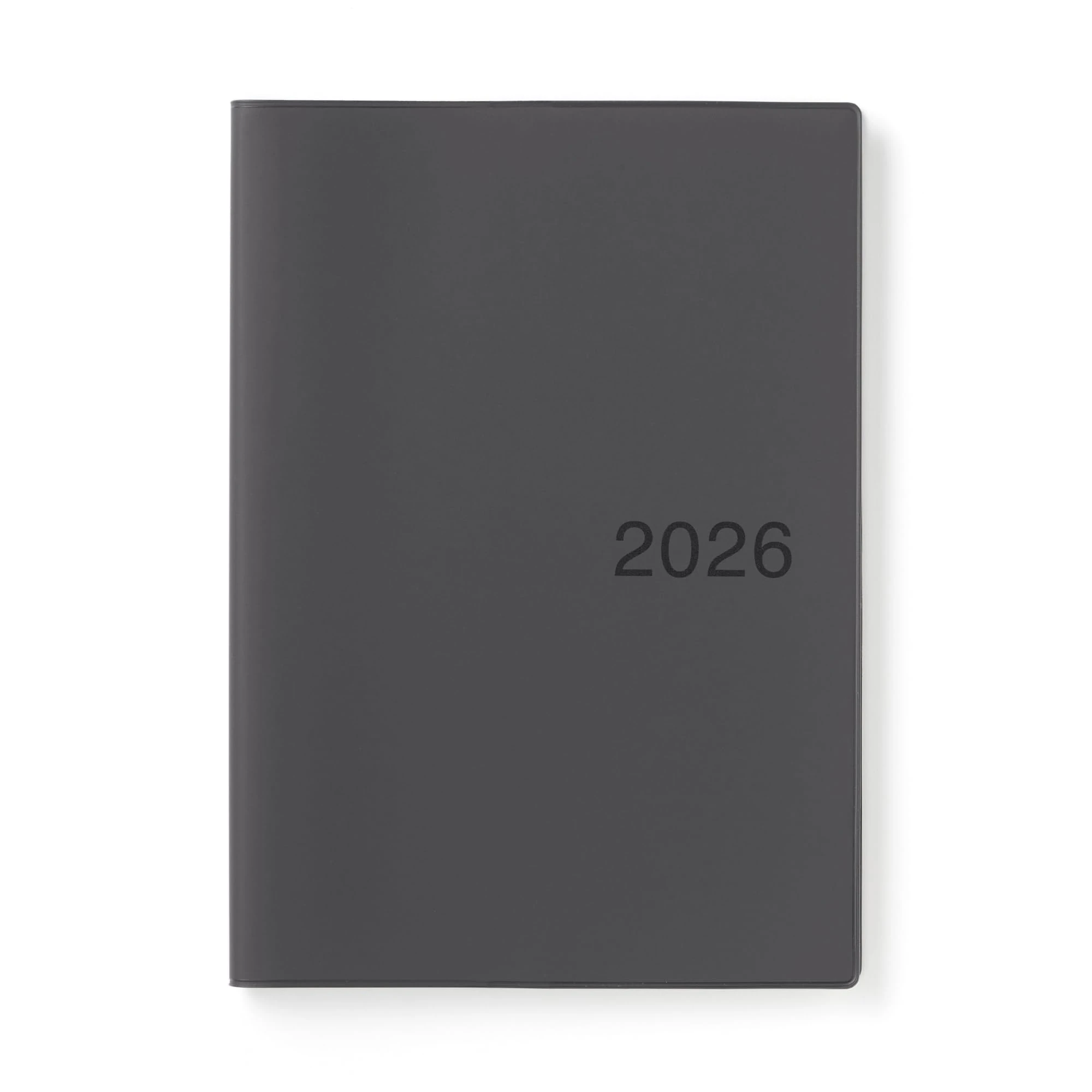 MUJI 84854248 Monthly/Weekly Planner, Starts December 2025, A5, Dark Gray