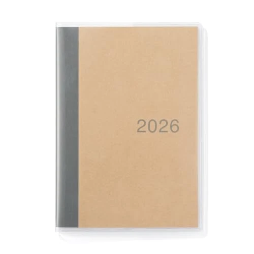MUJI 84854507 2026 A6 Monthly Planner, Starts on December 2025