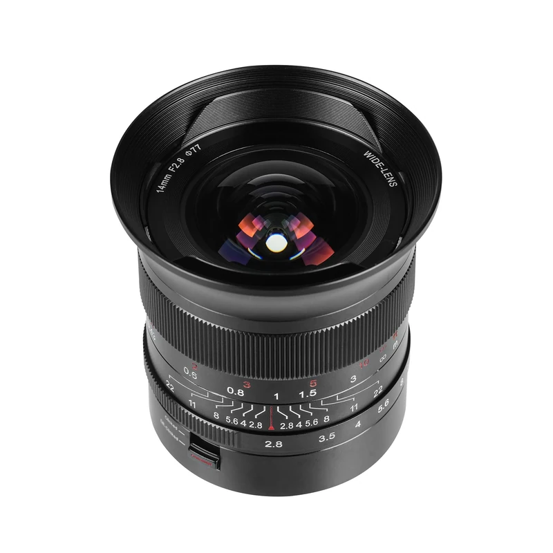 7artisans 14mm F2.8 Full Frame Camera Lens Ultra-Wide Angle Non-Fisheye for Sony E-mount Mirrorless Cameras