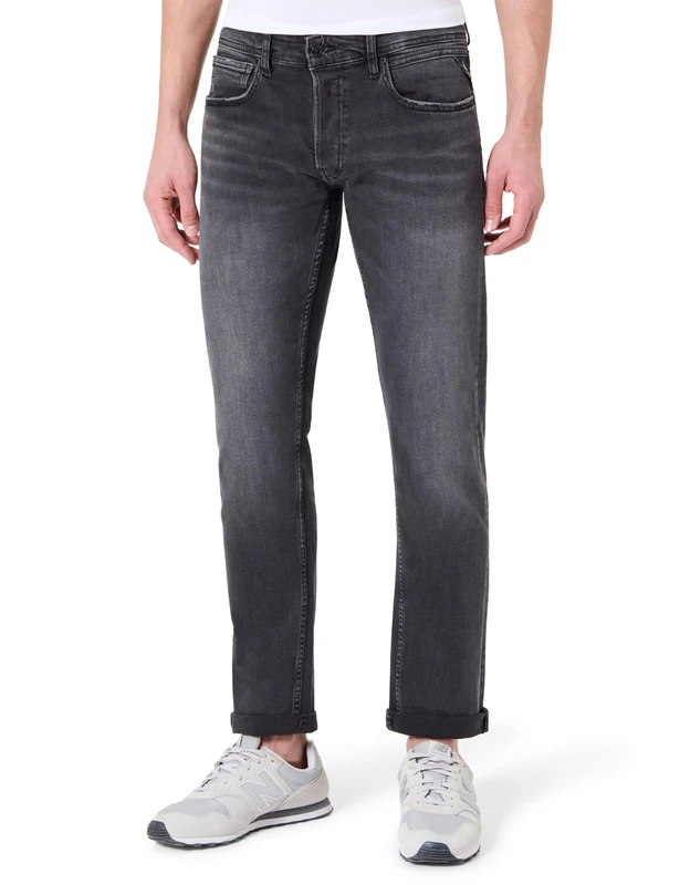 Replay Ma972 Jeans, 099 Black Delavè, 32W / 32L Men