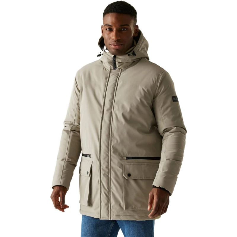 Regatta Mens Rhodo Waterproof Jacket Breathable Insulated Padded Winter Coat