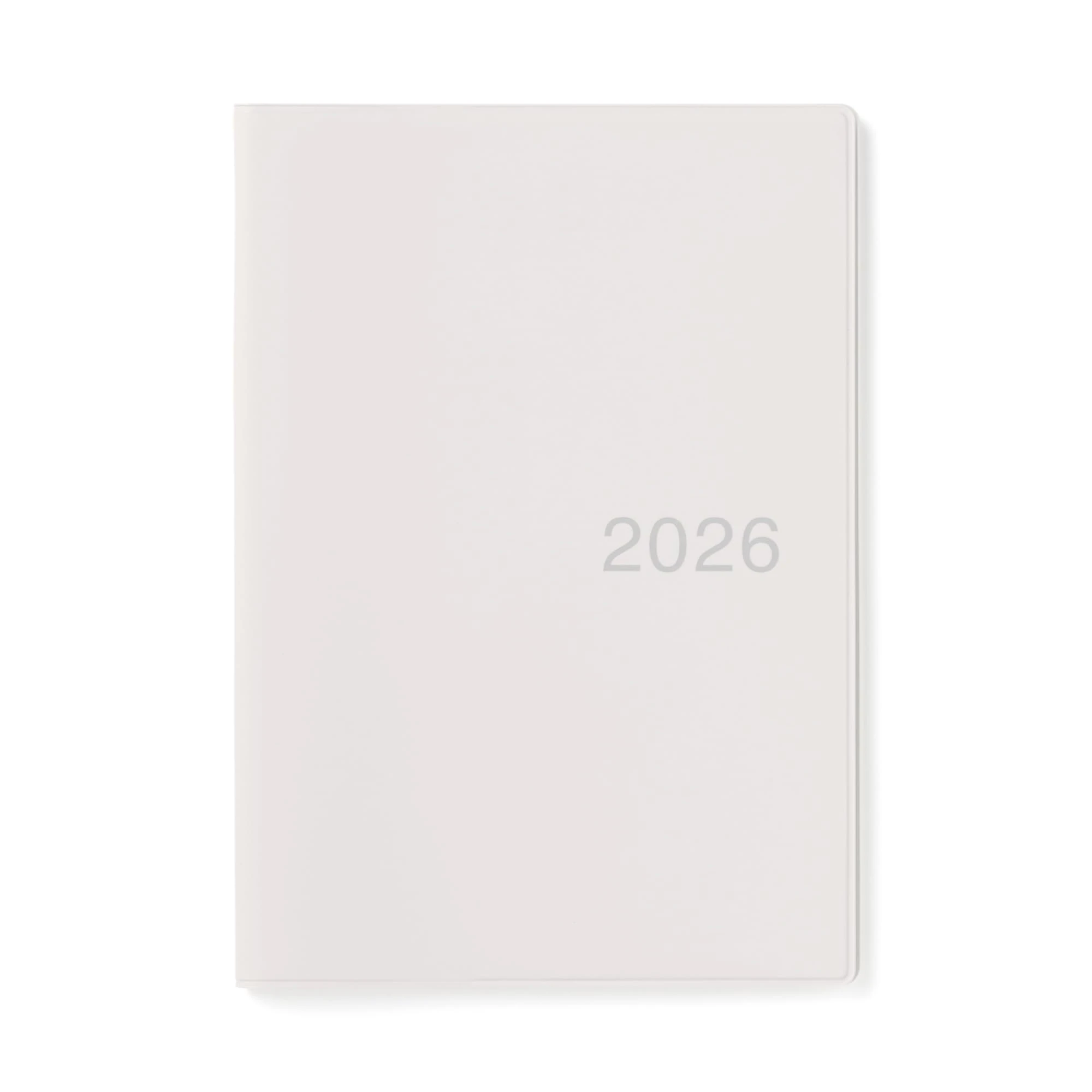 MUJI 84854316 2026 B6 Monthly Planner, Starts on December 2025, B6, White Gray