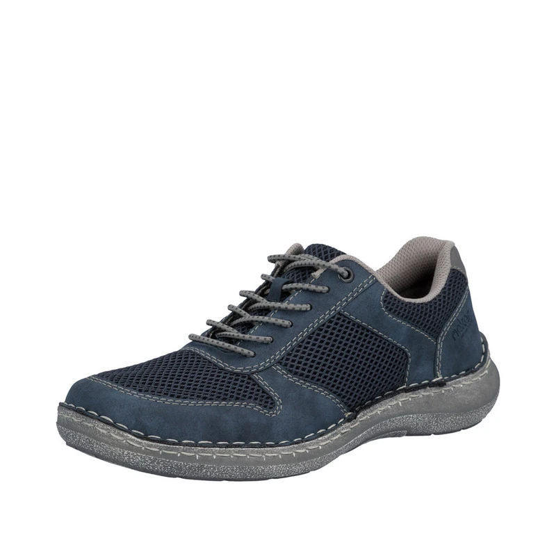 Rieker Men's 03089 Slippers, Blue, 46 EU