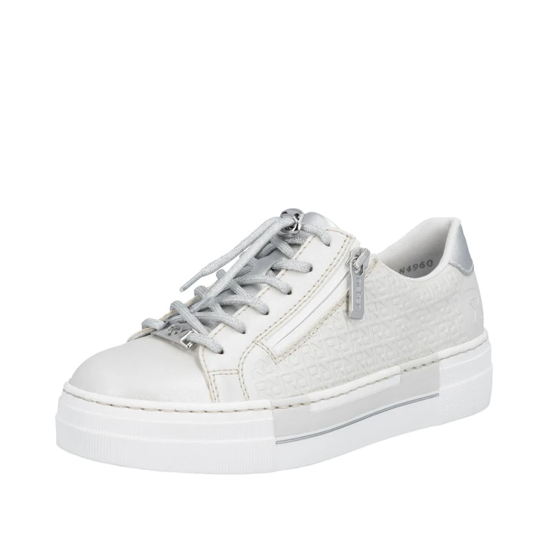 Rieker N4960, Women's Low Trainer, Platinum Silver, EU 38 - UK 5