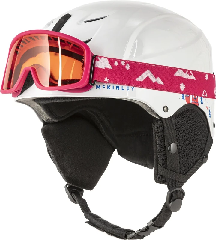 Mc Kinley Kids Ki.-Ski-Helm +Brilleset Mistralfoxy Ski Helmet, Pink, M
