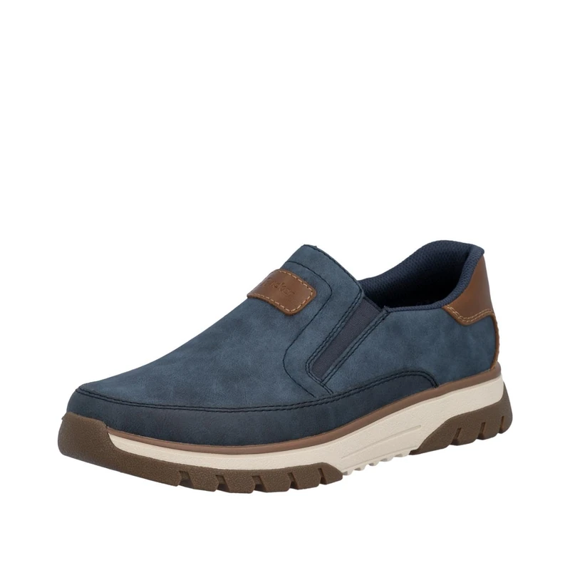 Rieker B9350, Men's Loafer, Blue, 42 EU
