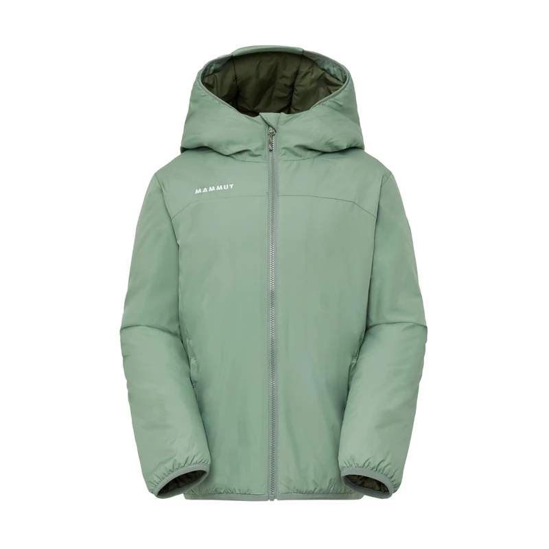 Mammut Unisex Rime Hooded Kids Insulation Jacket, Willow, 116 UK