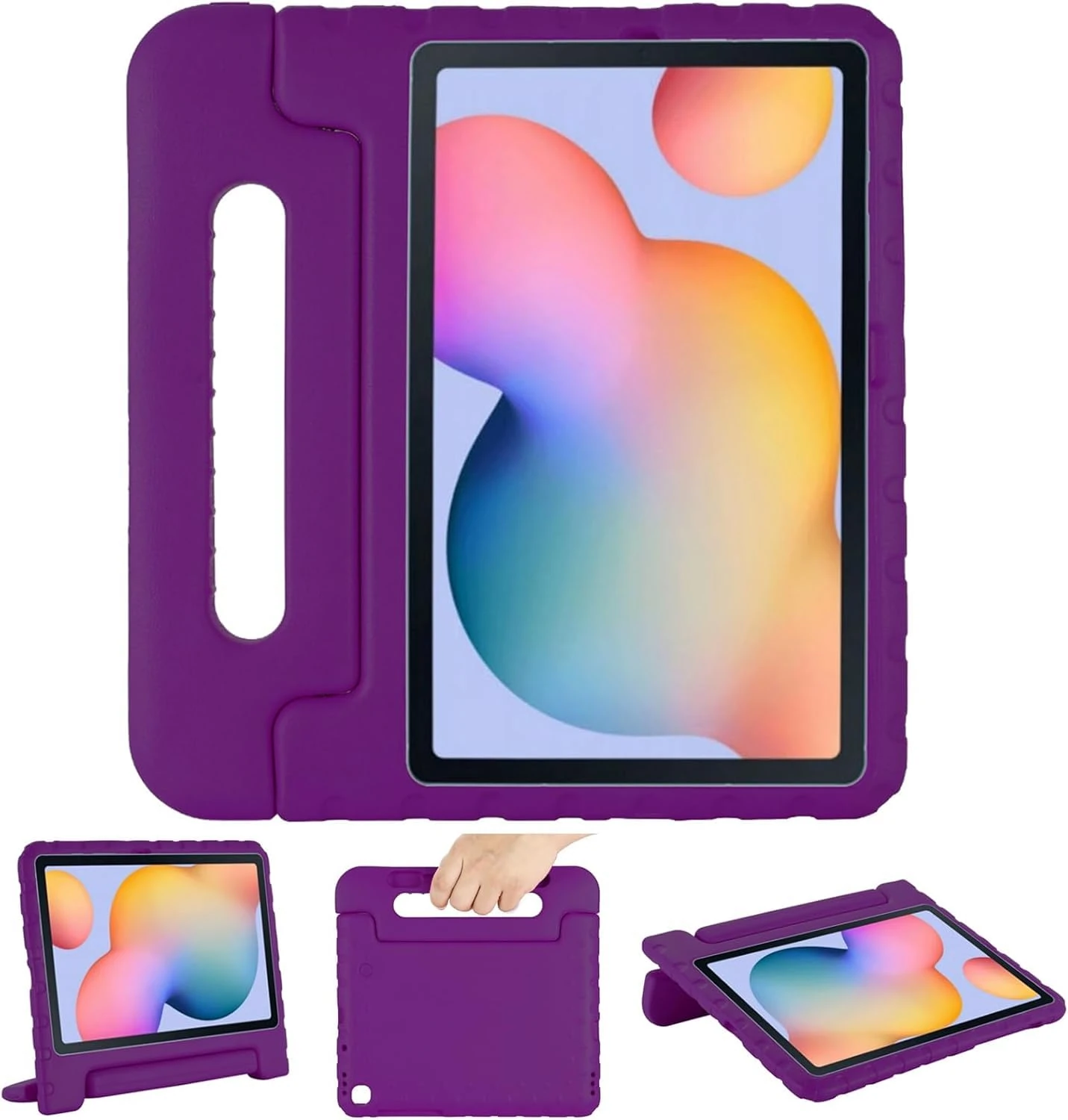 Kids Case For Samsung Galaxy Tab S6 Lite 10.4" 2020/2022 SM-P610/P615/P613/P619 (Purple)