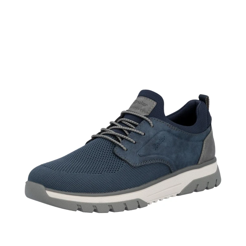 Rieker Men's B9352 Slip-On Shoes, Blue, 43 EU