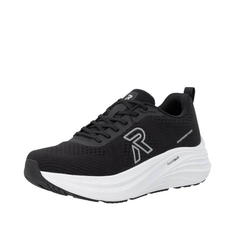 Rieker Women's W4101 Low Trainers, Black, 40 EU