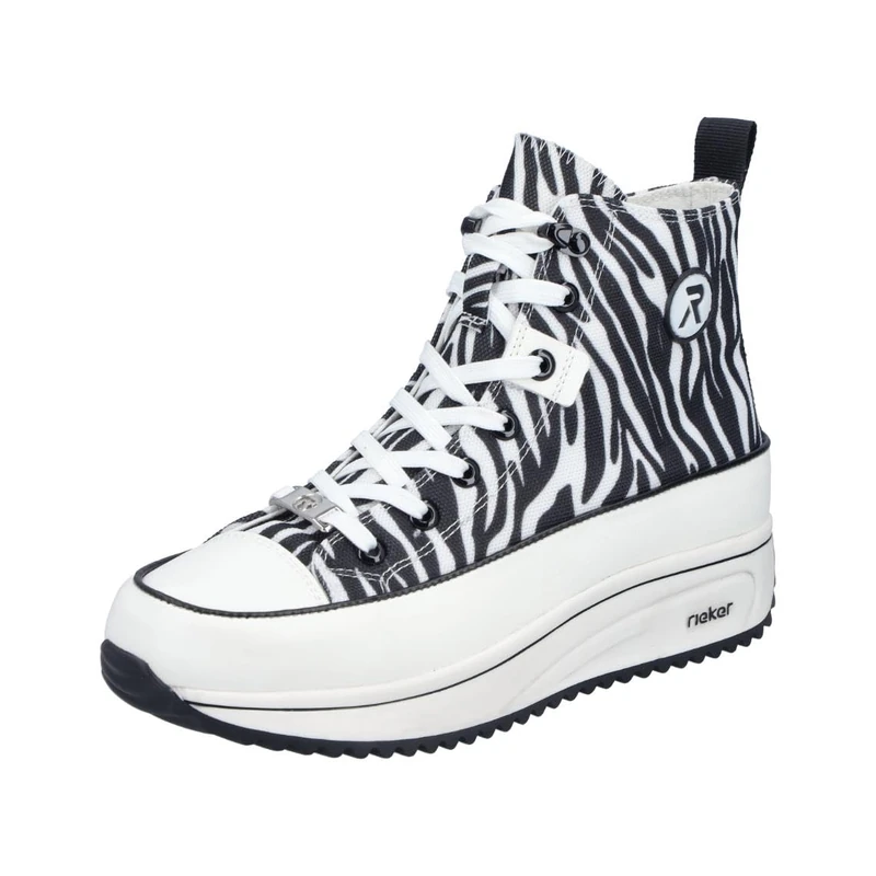 Rieker Women's 90010 High Trainers, White, 41 EU - Image 1