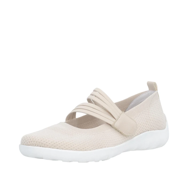 Rieker Women's R3519 Ballet Flats, Beige, 4 UK - Image 1