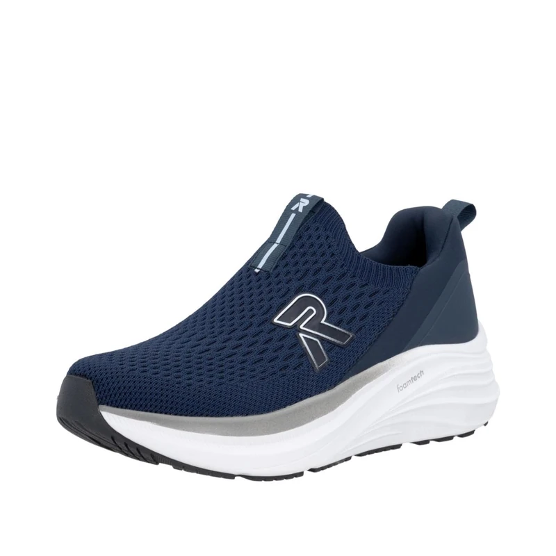 Rieker Women's W4100 Slip-On Shoes, Blue, 38 EU