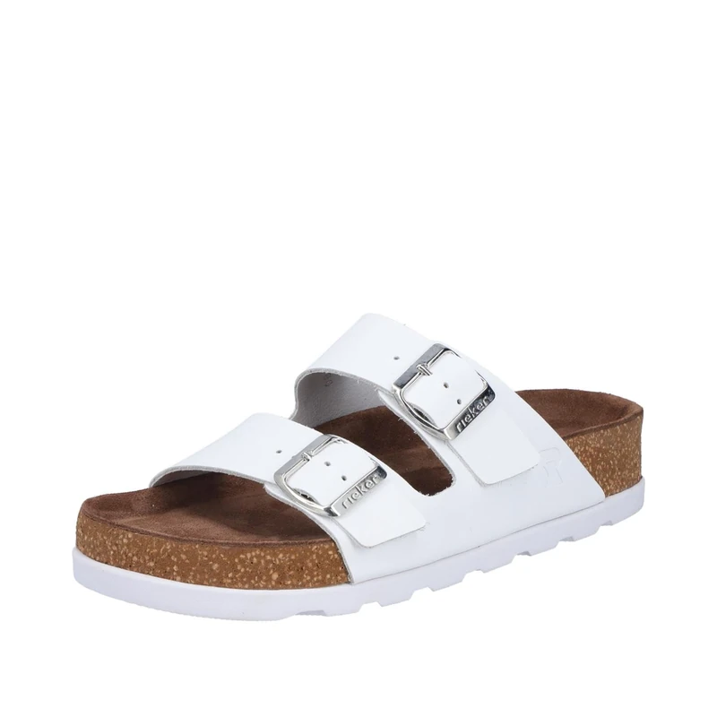 Rieker Women's V3190 Mules, White, 37 EU - Image 1