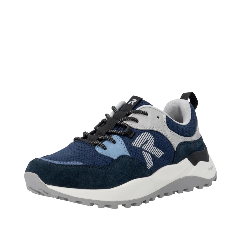Rieker Men's U1305 Low Trainers, Blue, 43 EU
