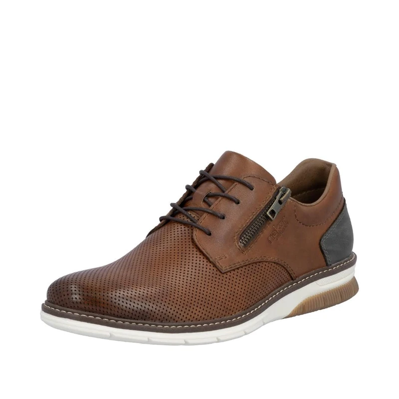 Rieker Men's 14412 Lace-Up Shoes, Brown, 47 EU