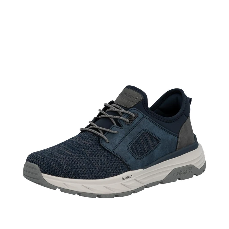 Rieker 06150, Men's Low Sneaker, Blue, 44 EU
