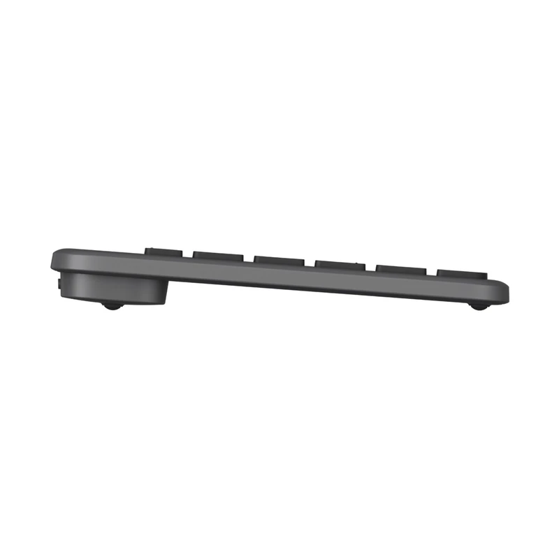 Logitech Signature Slim Solar+ wireless keyboard, solar and artificial light powered, durable battery that lasts up to 10 years, customizable keys, Bluetooth - Graphite - QWERTY