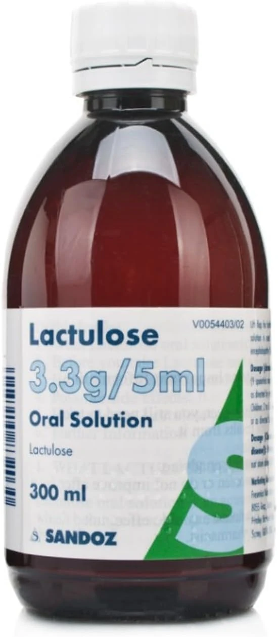 Lactulose Oral Solution 300ml – Gentle & Effective Bowel Support – Sugar-Based Osmotic Laxative – Pharmacy Medicine – Read Leaflet Before Use