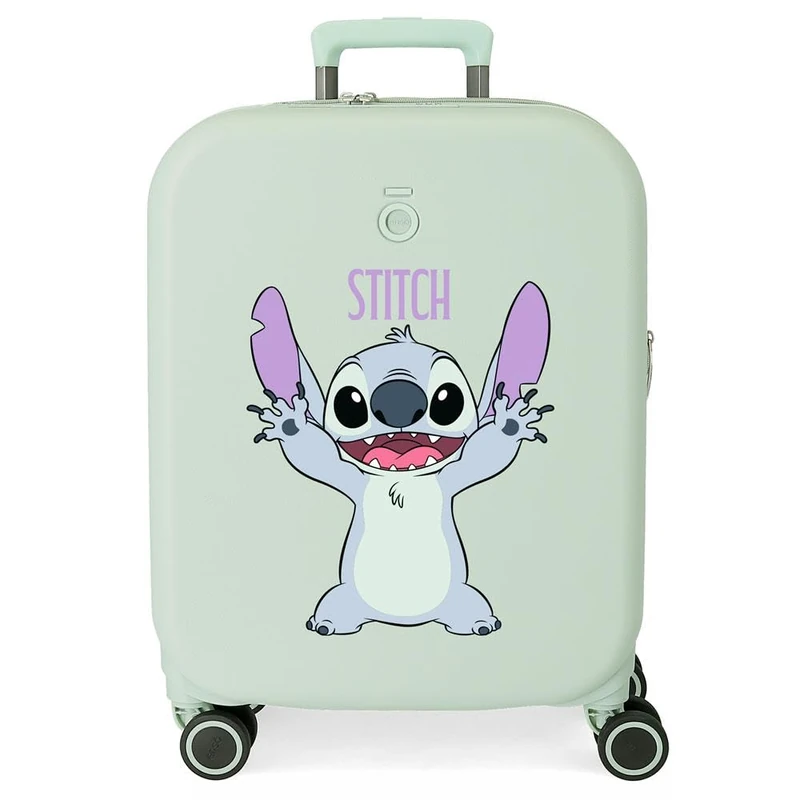 Disney Joumma Playful Cabin Suitcase Green 40 x 55 x 20 cm Rigid 3.2 kg TSA Lock Integrated ABS 3.2 kg 37L Hand Luggage
