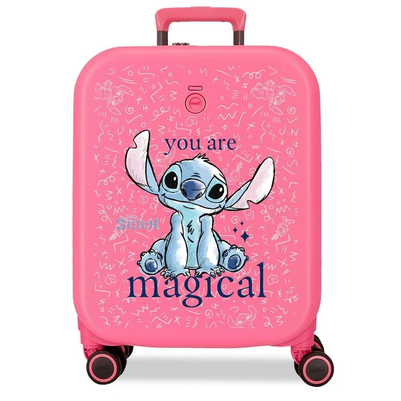 Joumma Disney You are Magical Cabin Suitcase Fuchsia 40 x 55 x 20 cm Rigid 3.2 kg TSA Closure Integrated ABS 3.2 kg 37L Carry-on Luggage