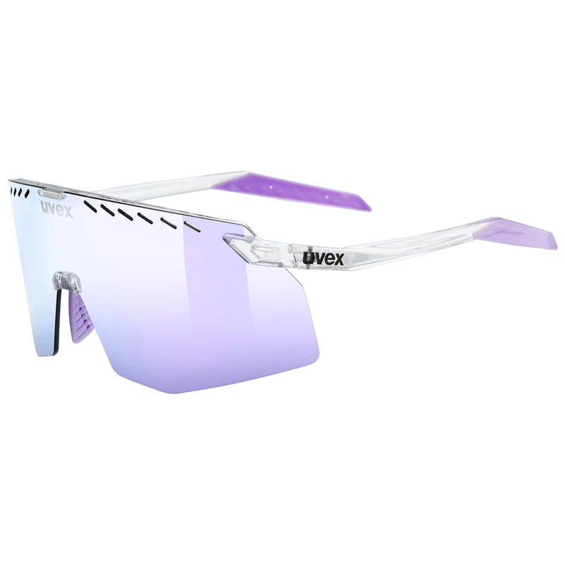 uvex pace stage - sports glasses for adults - 100% UVA-, B, C protection - contrast enhancing - clear/mir.pink - one size