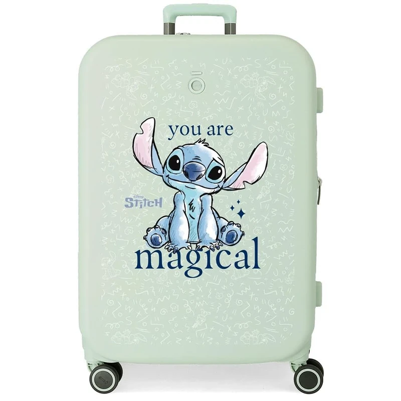 Joumma Disney You are Magical Medium Suitcase Mint 48 x 70 x 28 cm Rigid 4.3 kg TSA Lock Integrated ABS 4.3 kg 79L