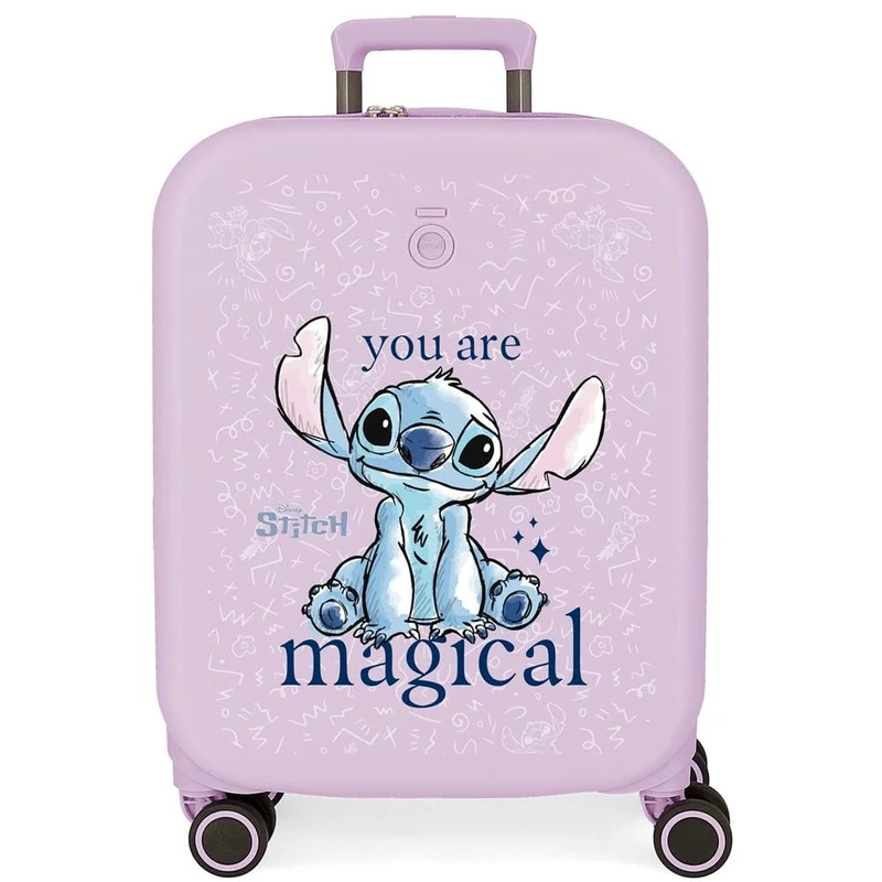 Joumma Disney You are Magical Cabin Suitcase Lilac 40 x 55 x 20 cm Rigid 3.2 kg TSA Lock Integrated ABS 3.2 kg 37L Carry-on Luggage