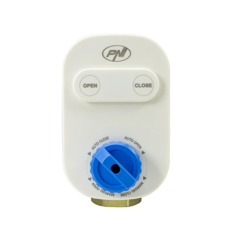 PNI PNI-SV160 SV160 Water Valve with Wi-Fi, DN20, 3/4", Control from The Tuya Smart Application, Compatible with Amazon Alexa and Google Home, White/Blue