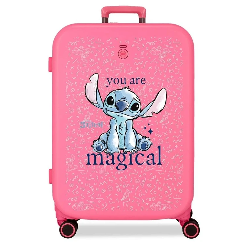 Joumma Disney You are Magical Medium Suitcase Fuchsia 48 x 70 x 28 cm Rigid 4.3 kg TSA Lock Integrated ABS 4.3 kg 79L