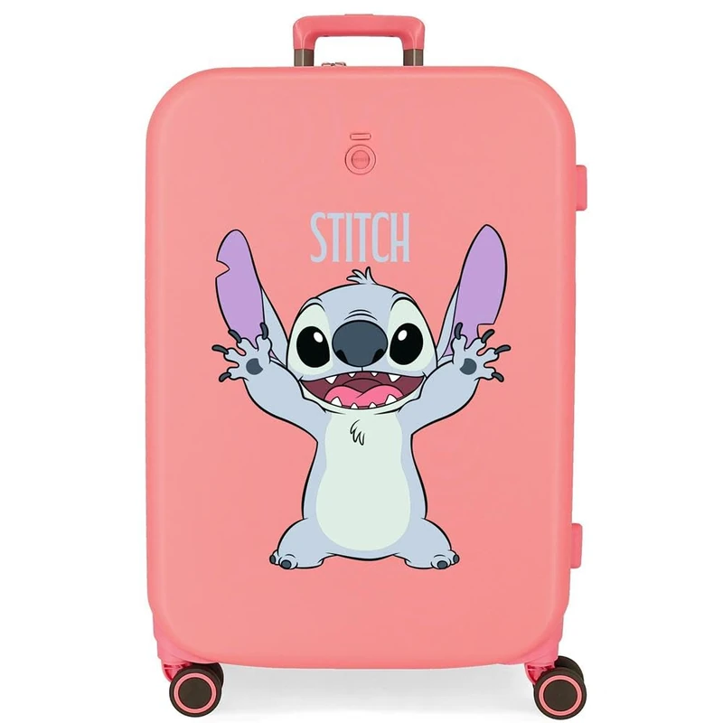 Joumma Disney Playful Medium Suitcase Pink 48 x 70 x 28 cm Hard 4.3 kg TSA Lock Integrated ABS 4.3 kg 79L