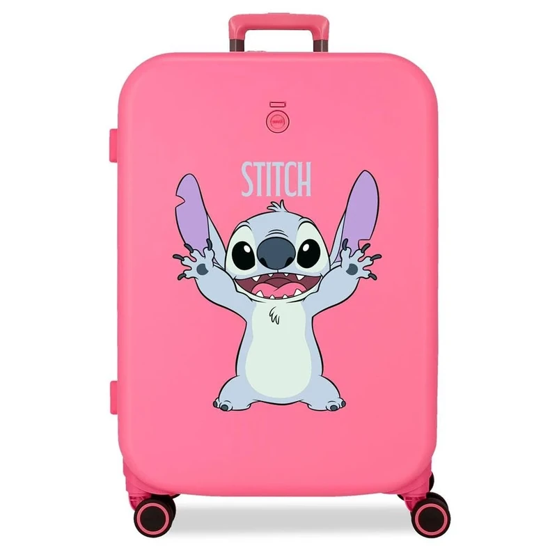 Joumma Disney Playful Medium Suitcase Fuchsia 48 x 70 x 28 cm Rigid 4.3 kg Integrated TSA Lock ABS 4.3 kg 79L