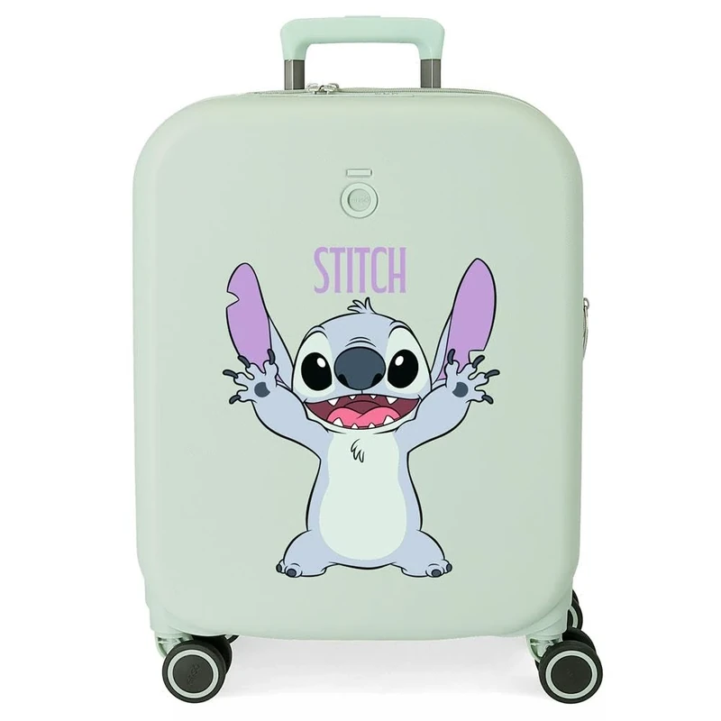 Joumma Disney Playful Cabin Suitcase Green 40 x 55 x 20 cm Rigid 2.7 kg TSA Lock Integrated ABS 2.7 kg 37L Extendable Carry-on Luggage