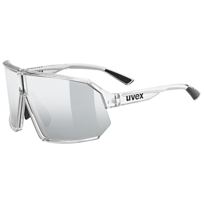 uvex sportstyle 237 - sports glasses for adults - strong UV protection - contrast enhancing - clear/mir.silver - one size