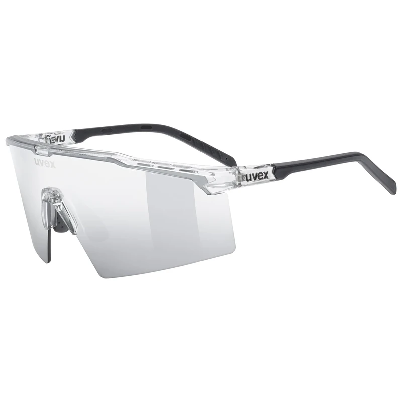 uvex flowline - sports glasses for adults - 100% UVA-, B, C protection - contrast enhancing - clear/mir.silver - one size