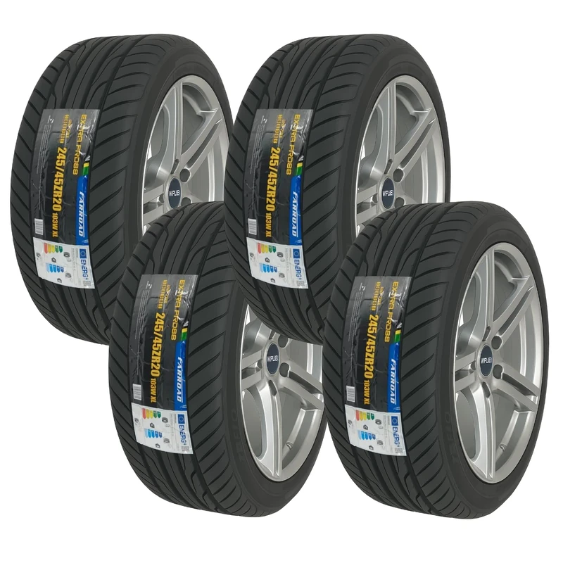 4x FARROAD FRD88 245/45ZR20 103W XL Tyres – High Performance SUV Car Tyres, Reinforced ZR20, 245/45 R20 Road Legal, XL Load Rated
