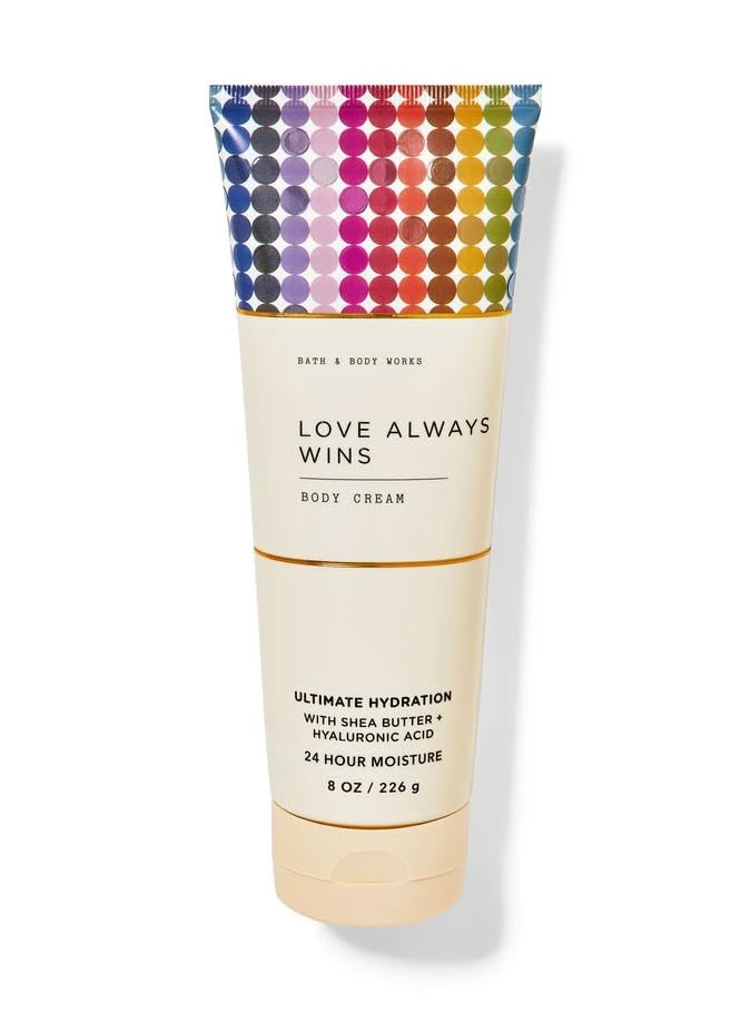Love Always Wins Body Cream by Bāth - and - Bōdy - Wōrk- Ultimate Hydration with Shea Butter and Hyaluronic Acid | 24 Hour Moisture | 226g